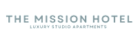 the mission hotel lobby studio apartments logo