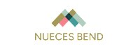 A logo with the text "NUECES BEND" in front of a geometric design.