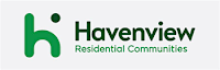 The image is a logo for Havenview Residential Communities.
