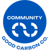 A blue circle with the word "COMMUNITY" in white letters.