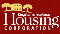 the logo with a red background
