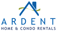 the logo for aardvark home and condo rentals
