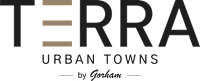 A poster with the title "Terra Urban Towns" by Gorham.