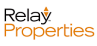 The image is a logo for a company named Relay Properties.
