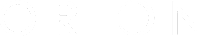 The image shows the word "ORION" in large white letters on a black background.