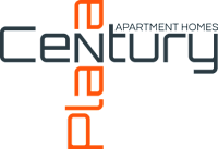 A logo for a company called Century Apartment Homes.