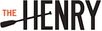 A logo with a guitar and the words "The Henry".