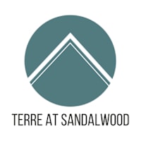A logo with the text Terre at Sandalwood.
