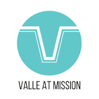 A logo with the text "Vallé at Mission" below it.