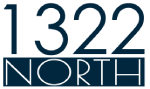 A blue and white logo with the numbers 1322 and the word North.