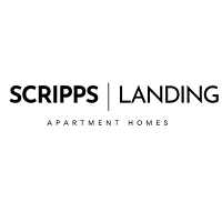 A logo for Scripps Landing Apartment Homes.