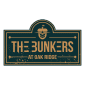 A logo for The 3unkers at a bank ridge.
