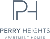 A logo with the text "Perry Heights Apartment Homes" is displayed.