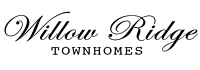 A logo for Willow Ridge Townhomes.