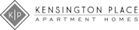 Kensington Place Apartment Homes logo with a grey diamond shape.