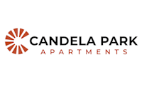 The image is a logo of Candela Park Apartments  at Candela Park Apartments, Mesa