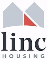 The image shows a logo for a company named LINC Housing.