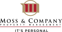a green background with the moscow and company property management logo on it