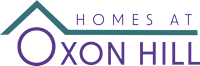 A logo with a house shape and the words "Homes at Oxon Hill" written on it.