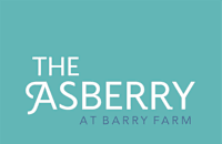 the assembly at barry farm logo with blue background