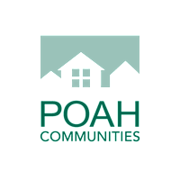 A logo with the text "POAH COMMUNITIES" and a graphic of a house.