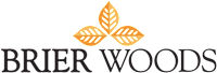 The image is a logo for Brier Woods.