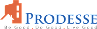 A logo with a building and the word "PRODESE" in blue.