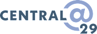 A logo with the text "CENTRAL" and an at symbol followed by the number "29".