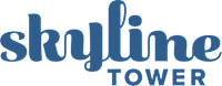 The image features the text "skyline TOWER" in blue.