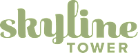 The image features the text "skyline TOWER" in a stylized font.