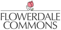 a logo for a flower company with a pink tulip