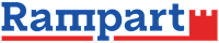 a green background with a red and blue rectangle and a blue and green rectangle with a blue
