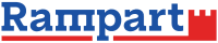 a green background with a red and blue rectangle and a blue and green rectangle with a blue