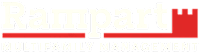 A logo for multifamily management named Rampart.