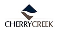 the logo for chery creek with a arrow and the word cherry creek