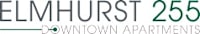 The image is a logo for Elmhurst Downtown Apartments.