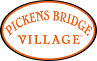 The image is of a logo that reads "Pickens Bridge Village".