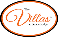 The image is a logo for "The Villas at Boone Ridge".