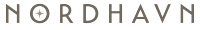 The image displays the word "NORDHAVN" in large letters with a compass rose symbol above the letter "N".