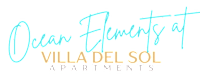the graphic of the logo villa apartments