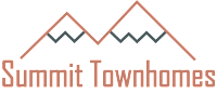 The image features a logo for Summit Townhomes with a mountain design.
