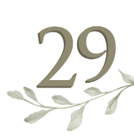 a number of silver numbers on a green background