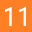 the number 1 and 2 are highlighted in white on an orange background