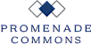 The image displays the word "PROMENADE" in large blue letters with a diamond-shaped logo above it.