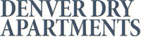 The image displays the text "DENVER DRY Apartment's" in a stylized font.
