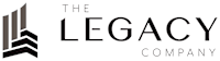 The logo for The Legacy Company features a stylized building.