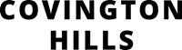 The image displays the words "COVINGTON HILLS" in large, bold letters.
