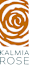 A logo with a rose design and the words "KALMIA ROSE" below it.
