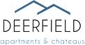 A logo for Deerfield apartments and chateaus.