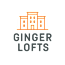 A graphic of a building with the words "GINGER LOFTS" below it.